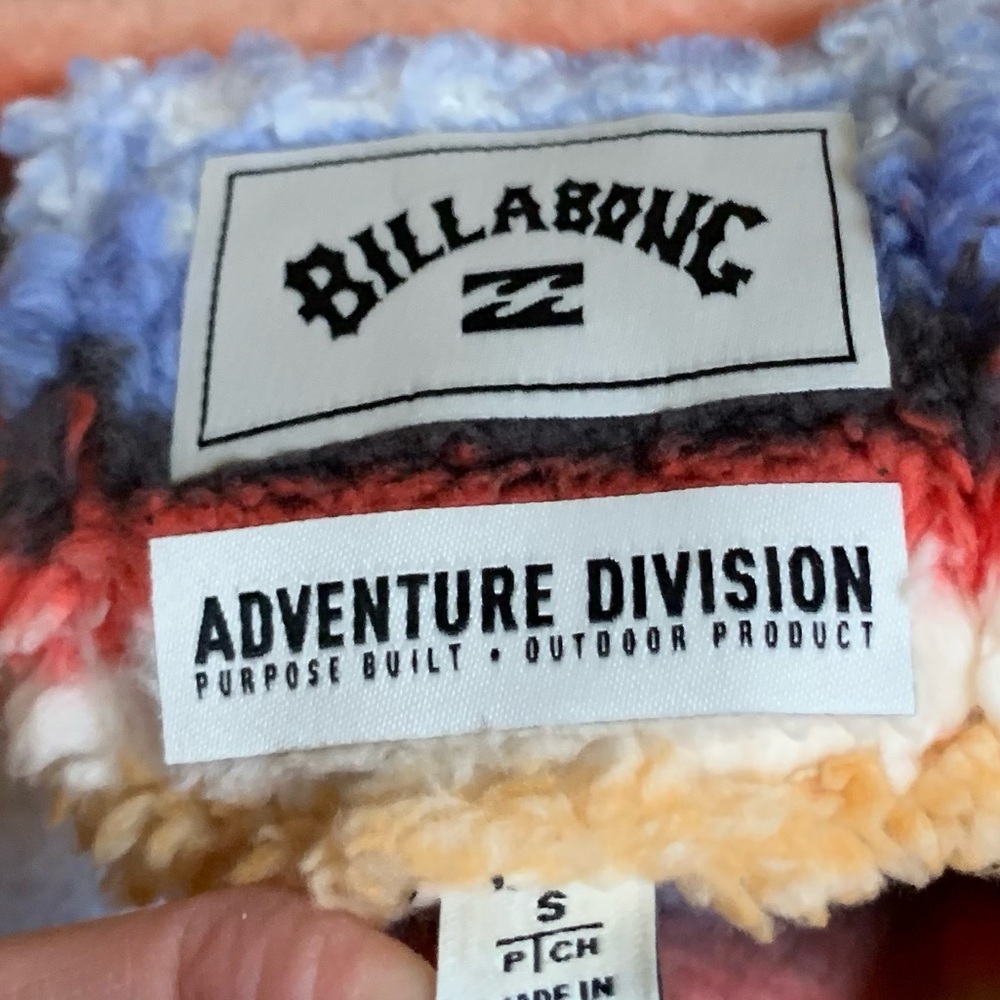 Billabong Fleece Snap Pullover Jacket - Picture 5 of 6